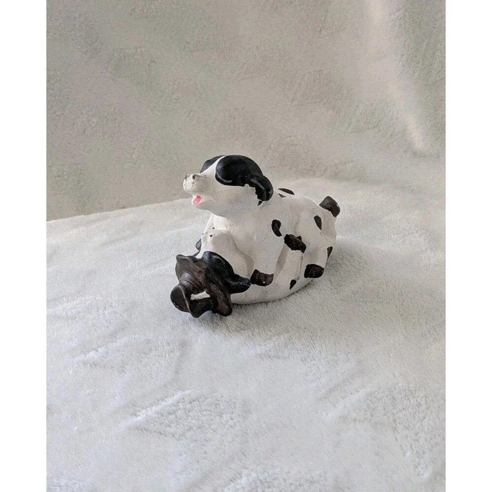 Vintage Ceramic Painted Love Cows